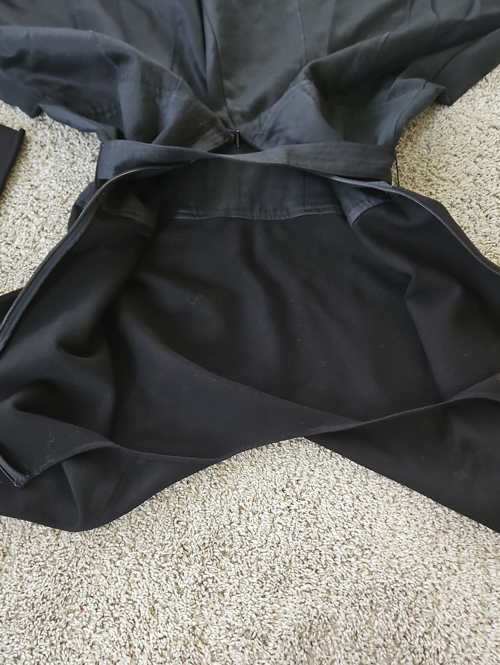 Ulla Johnson Black Crewneck Dress with Back Zip 8 - Picture 12 of 13